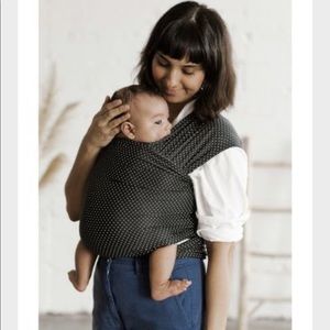 Charcoal polka dot solly wrap